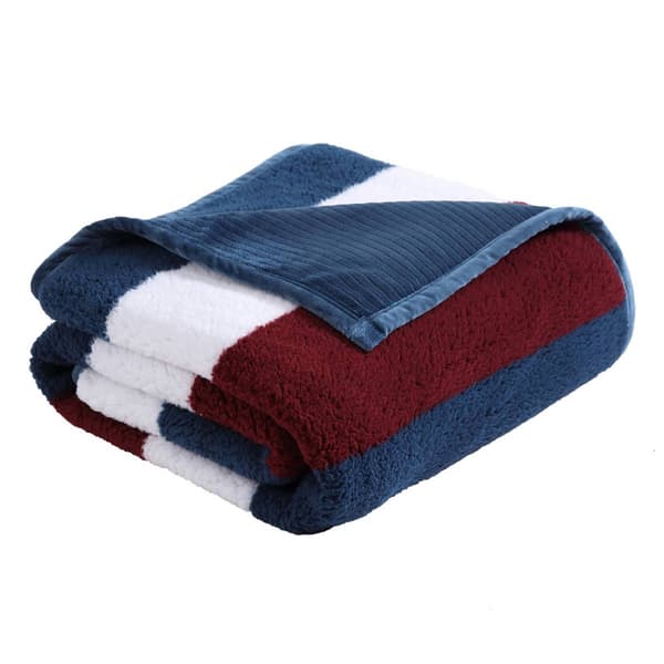 Nautica Wilton Reversible Sherpa Throw