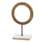 9th & Pike&#40;R&#41; Brown Mango Wood Circular Sculpture - image 1