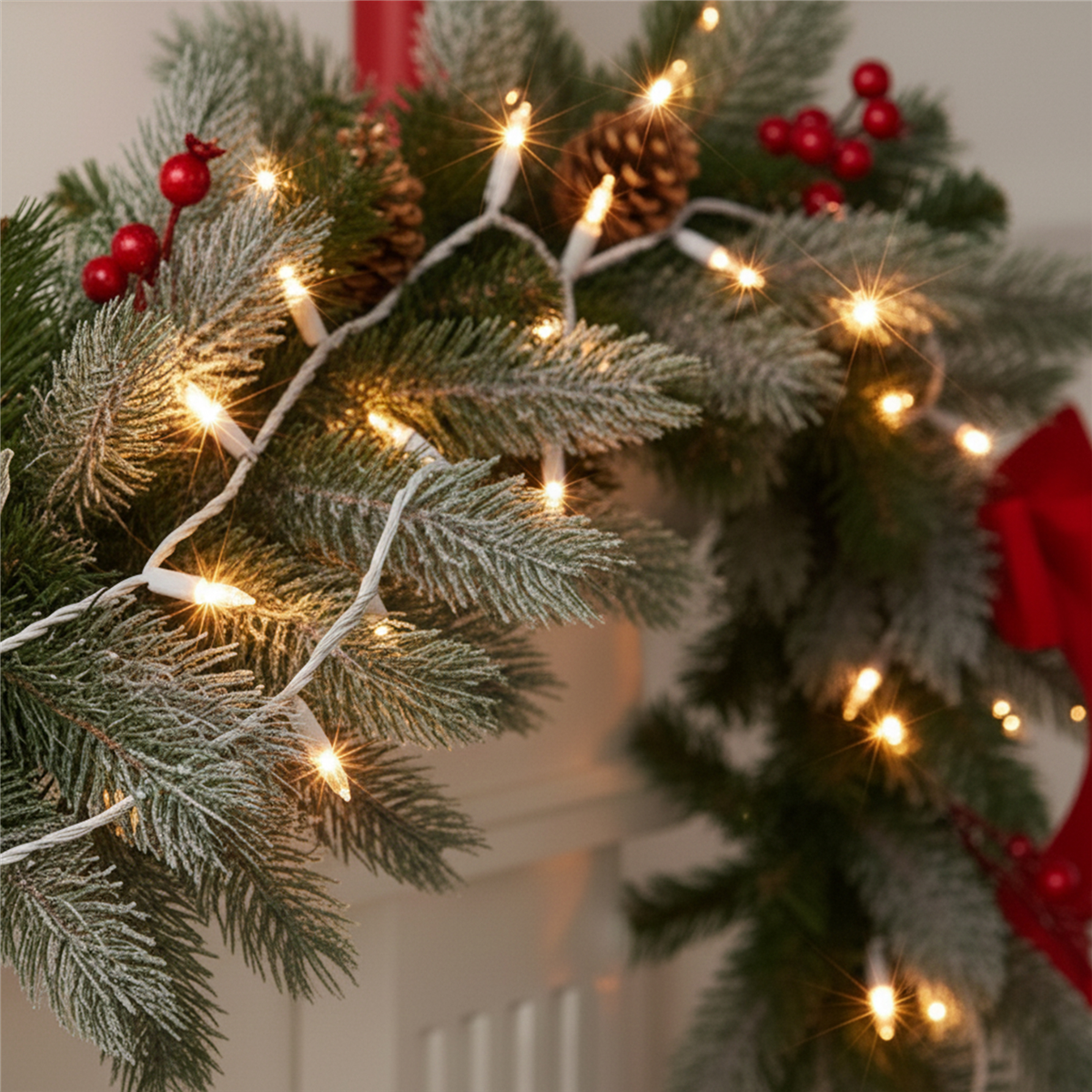 Hofert Everglow 38ft. Chasing Clear Mini Christmas Lights