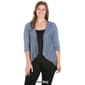 Plus Size 24/7 Comfort Apparel Elbow Sleeve Open Cardigan - image 4