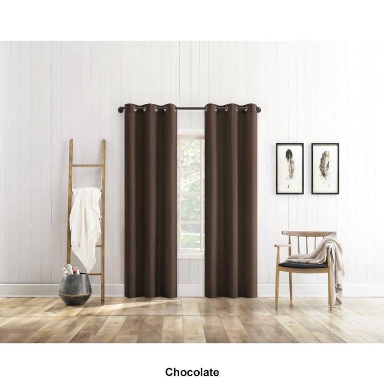 Huron 2pk. Long Fold Blackout Grommet Panel Curtains