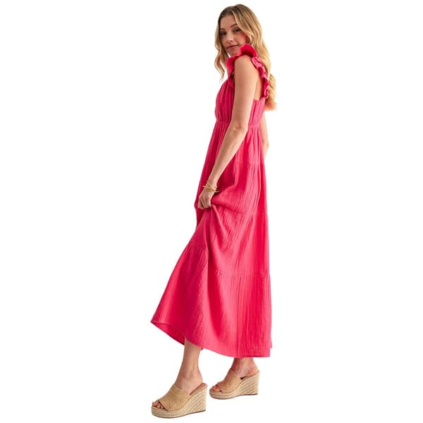 Womens CITY BLUES Empire Waist Tiered Maxi Dress