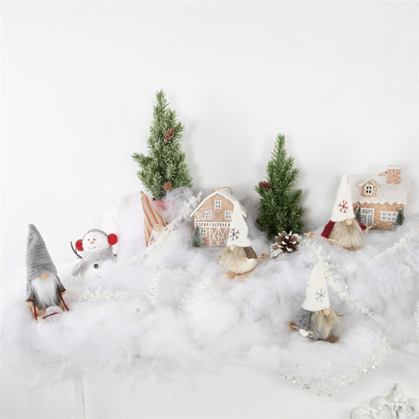 Northlight Wooden Gnomes Christmas Ornaments - Set of 3