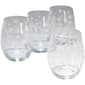 Home Essentials Snowflake Stemless Wine Glasses - Set of 4 - image 1