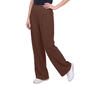 Petite NY Collection Pull On Solid Brushed Hacchi Pleat Pants - image 1