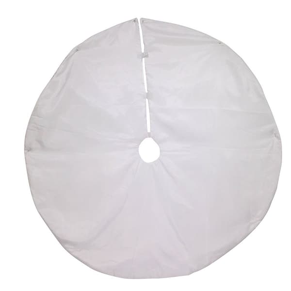 Kurt S. Adler 48in. Silver Glitter Swirl Tree Skirt