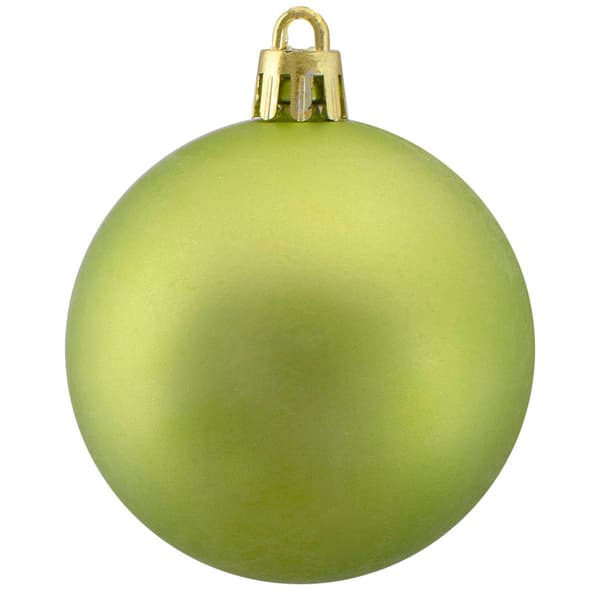 Northlight 60ct. Kiwi Green Matte Christmas Ball Ornaments