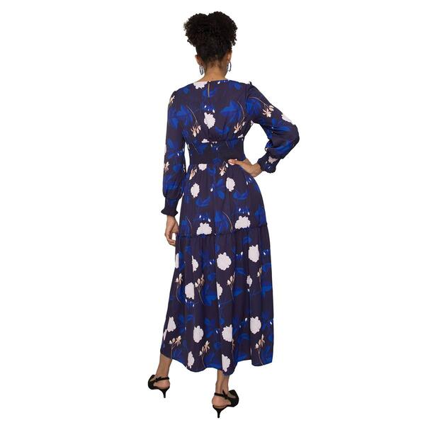 Womens Standards & Practices Floral Smocked Waist Maxi Dress