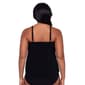 Womens TrimShaper Rose Ombre Hanky Hem Tankini Swim Top - image 2
