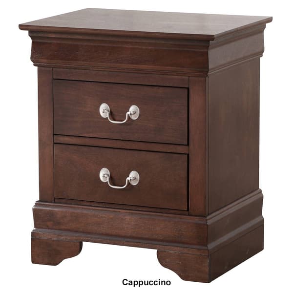 Passion Furniture Louis Philippe 21in. Drawer Nightstand