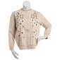 Petite Hasting & Smith Fall Leaves Buttondown Cardigan - image 1