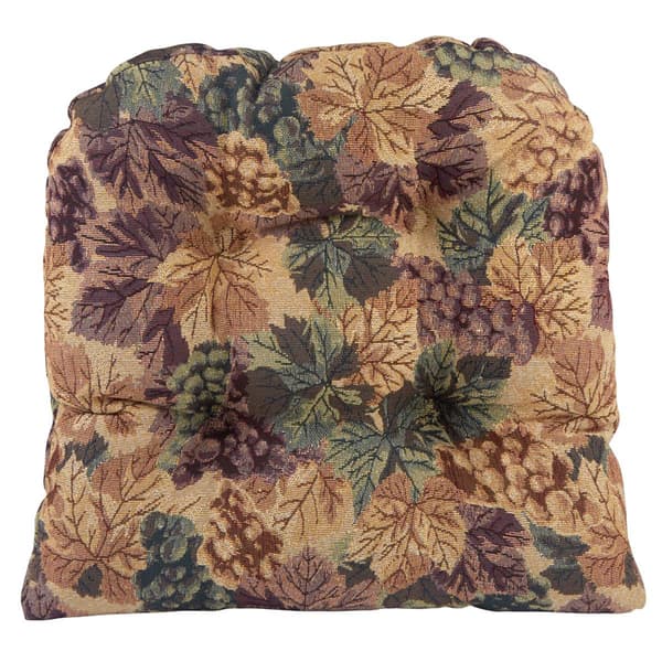 Klear Vu The Gripper® 2pc. Cabernet Tufted Chair Cushions Set