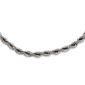 Mens Gentlemen's Classics&#40;tm&#41; Stainless Steel Polished Rope Necklace - image 1