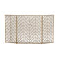 9th & Pike&#40;R&#41; Contemporary Brass Metal Fireplace Screen - image 1