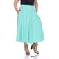 Plus Size White Mark Tasmin Flare Midi Skirt - image 7