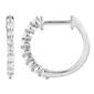 Nova Star&#40;R&#41; Sterling Silver Lab Grown Diamond Hoop Earrings - image 1