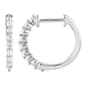 Nova Star(R) Sterling Silver Lab Grown Diamond Hoop Earrings - image 1