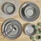 Sango Asher 12pc. Grey Dinnerware Set with Reactive Glaze - image 3