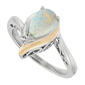 Gemstone Classics&#8482; Sterling Silver 10kt. Pear Opal Ring - image 3