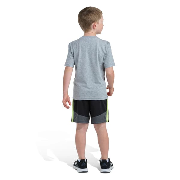 Toddler Boy adidas® Short Sleeve Color Block Short Set