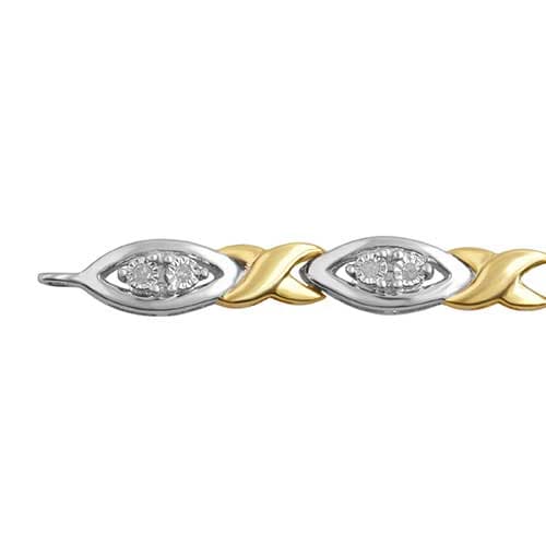 Diamond Classics&#8482; 1/10ct.Diamond Sterling Silver Fashion Bracelet