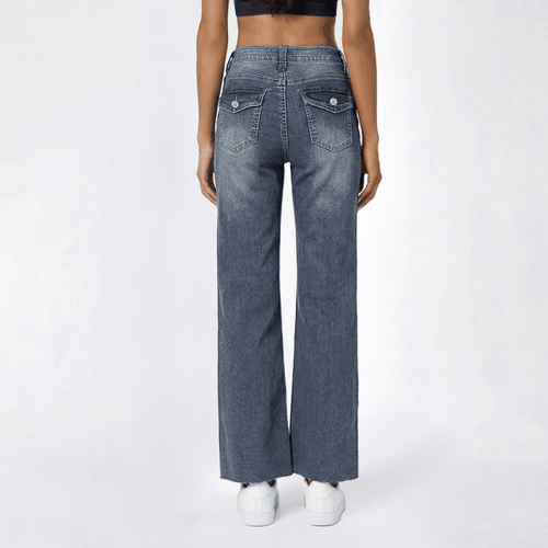 Juniors Wallflower Fearless Curvy High Rise Wide Leg Jeans