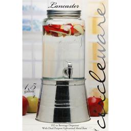 Circle Glass Lancaster 1.5 Gallon Dispenser with Base