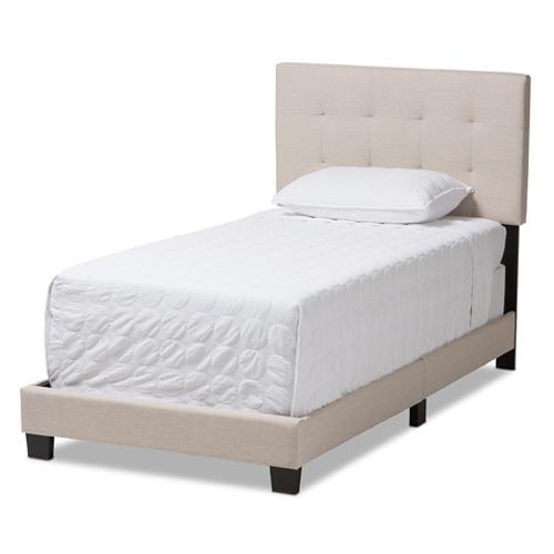 Baxton Studio Brookfield Fabric Twin Size Bed