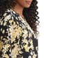 Womens Jones New York 3/4 Sleeve Keyhole Neck Floral Blouse - image 4