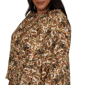 Plus Size Emaline La Vita Costiera 3/4 Sleeve Floral Blouse - image 5