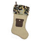 Northlight Seasonal Camouflage and Burlap Holiday Stocking - image 1