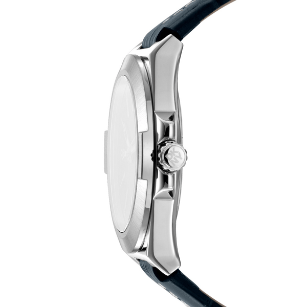Mens DKNY Modernist Blue Dial Blue Leather Watch - DK1G047L0025
