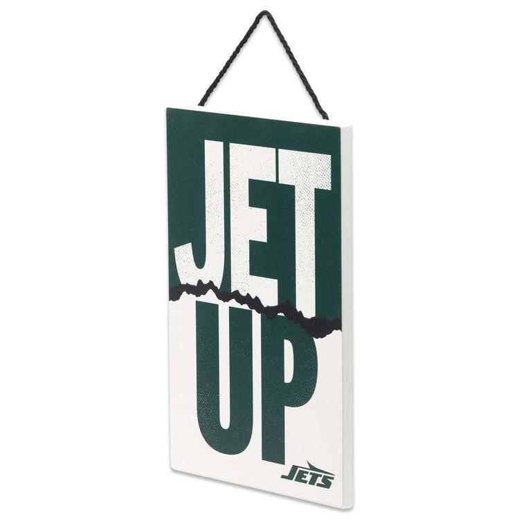 Open Road Small Hanging Wood Jets Slogan