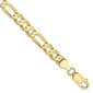 Mens Gold Classics&#40;tm&#41; 10kt. 6mm 7in. Concave Figaro Chain Bracelet - image 1
