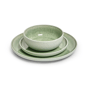 Sango Asher 12pc. Green Dinnerware Set with Reactive Glaze - image 9