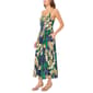 Womens MSK Sleeveless Tropical Leaf Challis Midi Dress - image 3