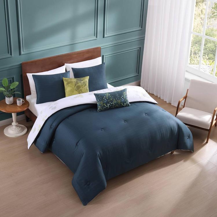 Bebejan® Abstract Vines Cotton 5pc. Reversible Comforter Set