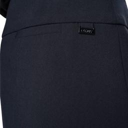 Womens DKNY Solid Pull On Slim Zip Back Pencil Skirt - Navy