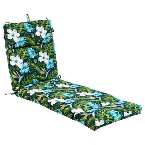Jordan Manufacturing Floral French Edge Chaise Lounge Cushion - image 