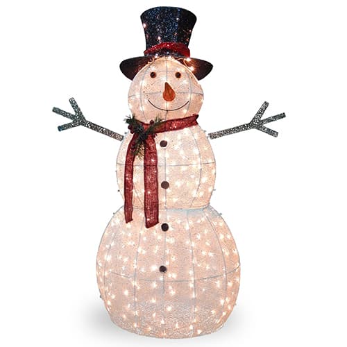 National Tree 5ft. Pre-Lit LED Snowman Decoration - image 