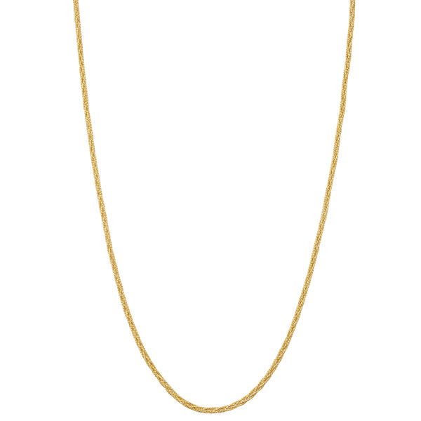 Gold Classics&#40;tm&#41; Gold Over Sterling Silver Woven Chain Necklace - image 