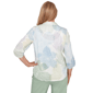 Petite Alfred Dunner St. Augustine Floral Butterfly Button Blouse - image 2