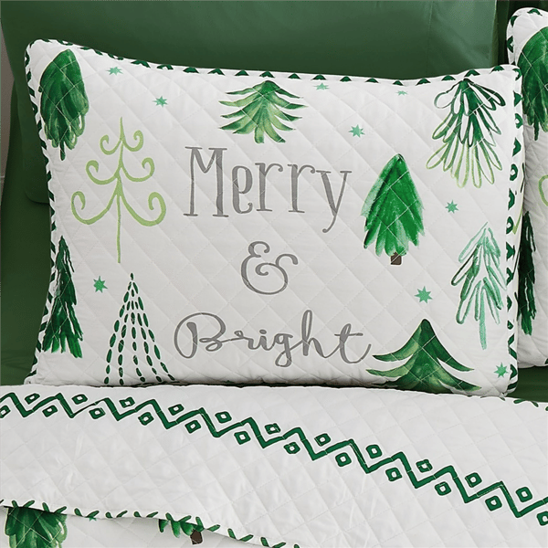 Avanti Christmas Trees 3pc. Reversible Quilt Set