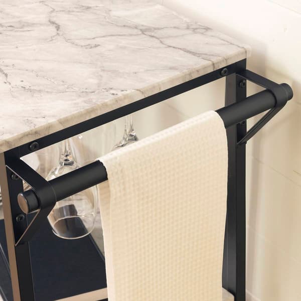 South Shore Maliza Bar Cart with Wine Bottle Storage