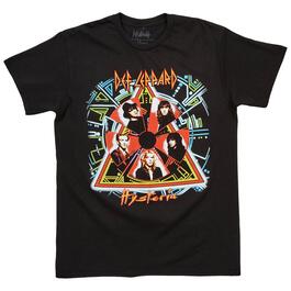 Young Mens Short Sleeve Def Leppard Graphic Tee