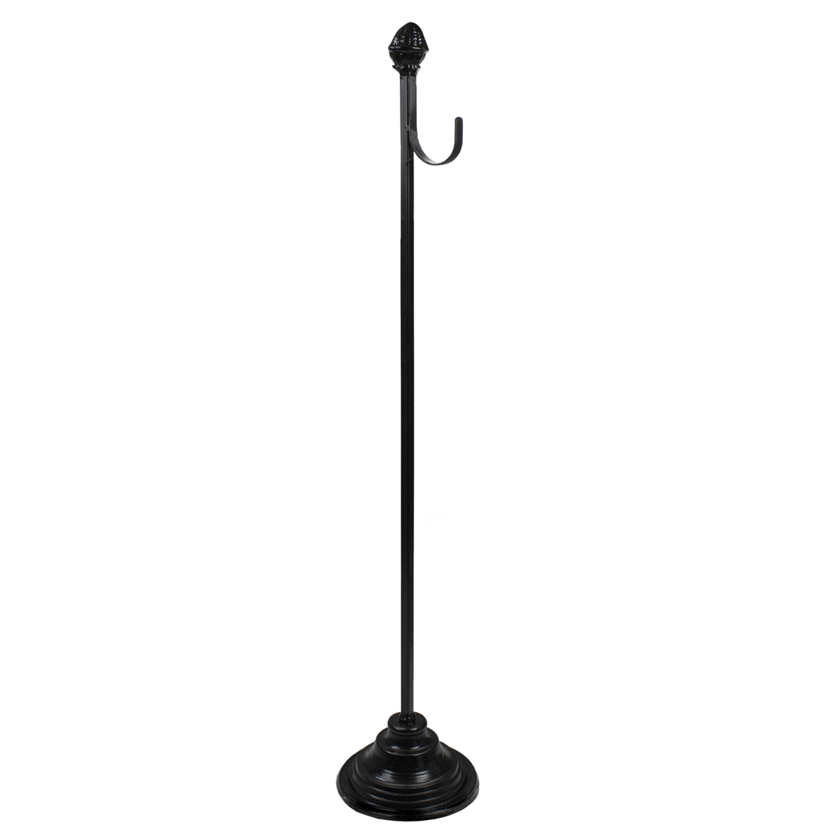 Northlight 30in. Black Metal Christmas Wreath Hanger Stand
