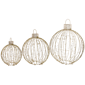 Northlight LED Hanging Outdoor Christmas Ornaments - Set of 3 - image 3