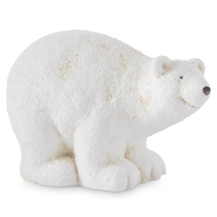 K&K Interiors Snowy  Glitter Polar Bear