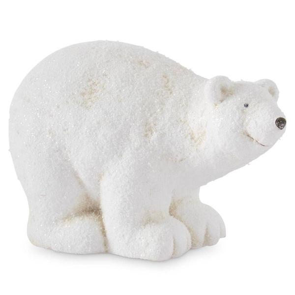 K&K Interiors Snowy  Glitter Polar Bear - image 