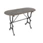 9th & Pike(R) Black Grey Farmhouse Metal Console Table - image 1